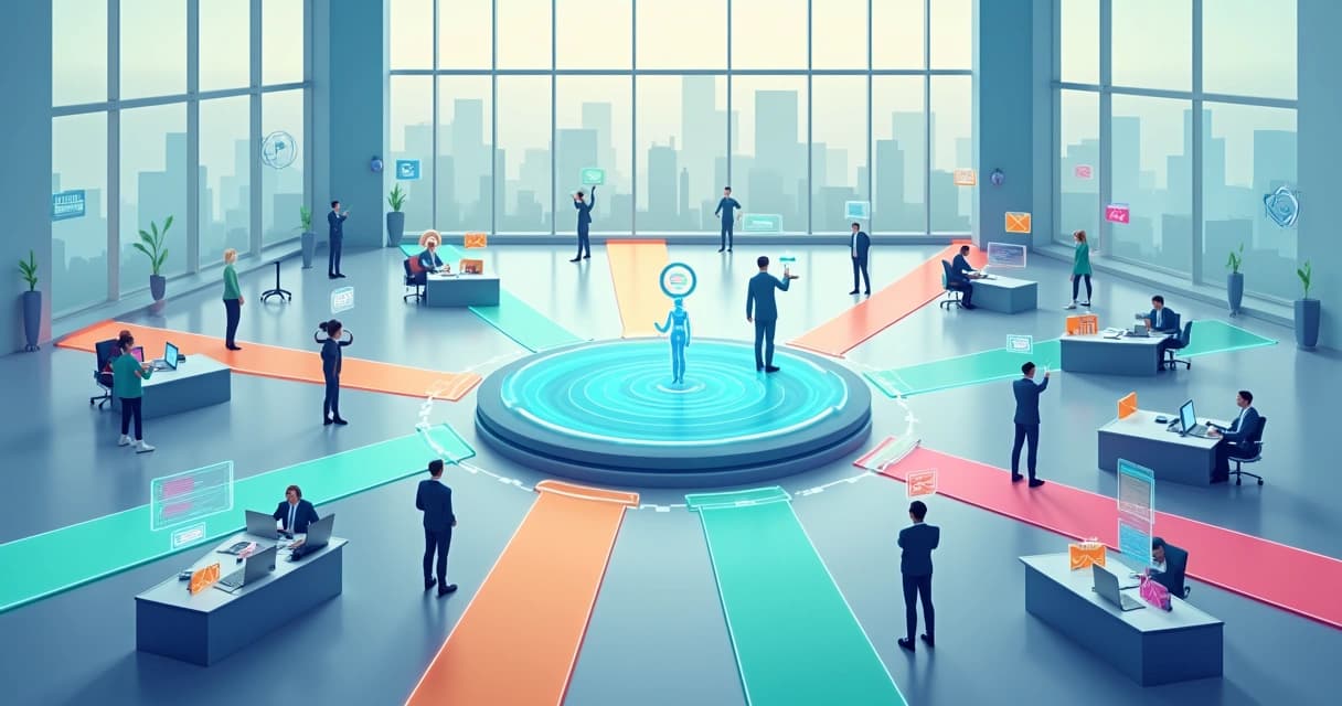 Plataforma central unindo dados de clientes e inteligência artificial