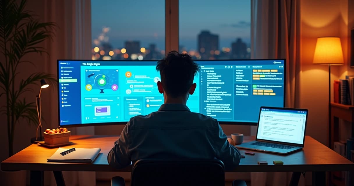Profissional analisa painel com dados de CRM ligados a respostas de IA